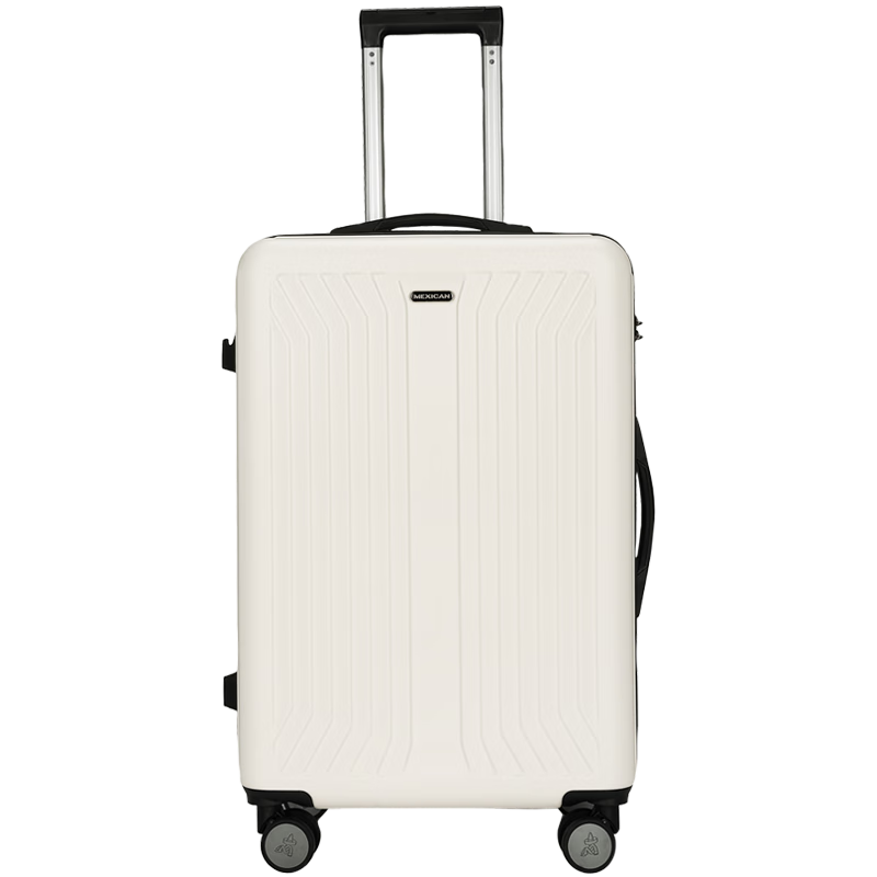 MEXICAN Luggage 24-Inch Suitcase for Men And Women, Spinner Wheels, Password Lock, Large Capacity Travel Case, Leather Suitcase, Check-In Luggage
