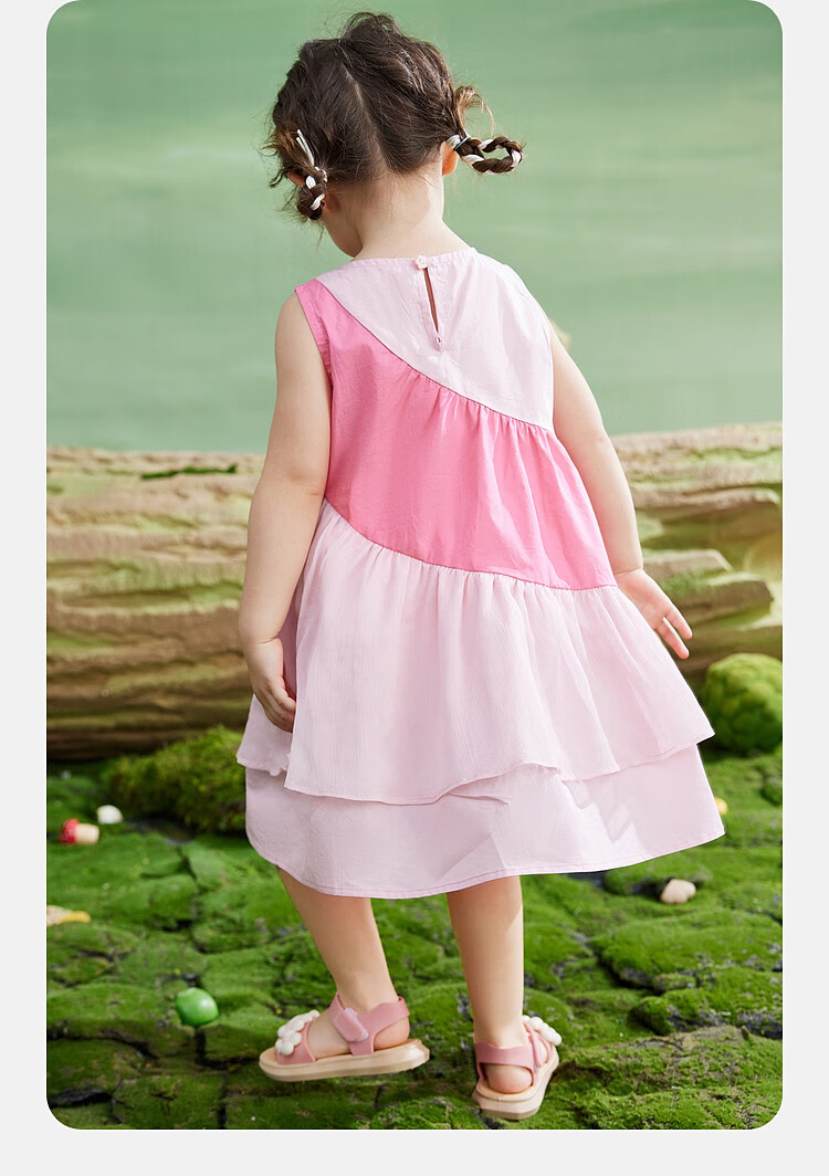 ASK JUNIOR Girls' Sleeveless Summer Dress, Baby Vacation Princess Dress 9