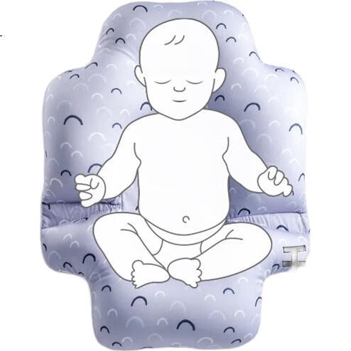 Детская складная ванночка Babycare 2.0 с ковриком, для купания младенцев сидя или лежа, синяя