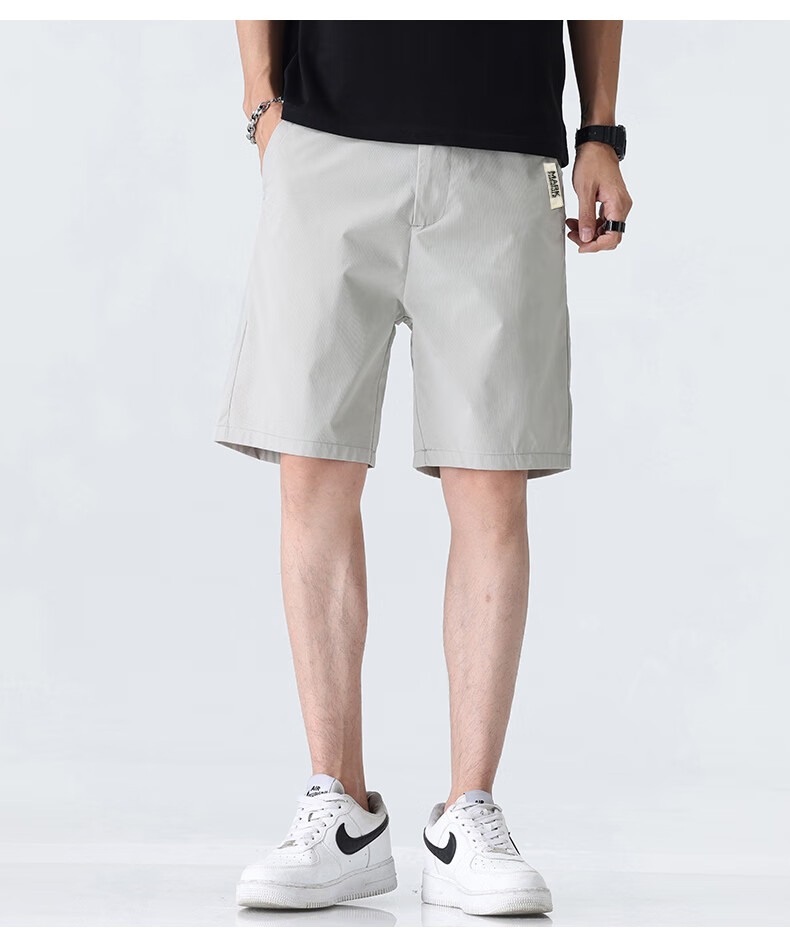 MARK FAIRWHALE Ice Silk Cooling Five-Point Shorts for Men, 2026 Summer New Loose Casual Pants, Trendy Quick-Dry Shorts for Me 13