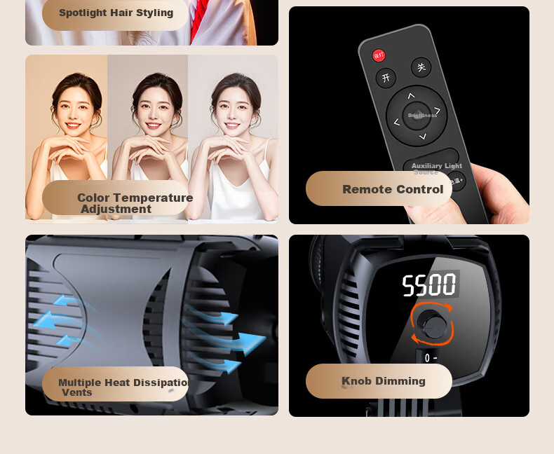 Hakutatz Hair Light, Live Streaming Special Fill Light, Contour Shaping Spotlight, Ceiling Spotlight, Photography God, Girl Atmosphere, Entertainment Live Room 4