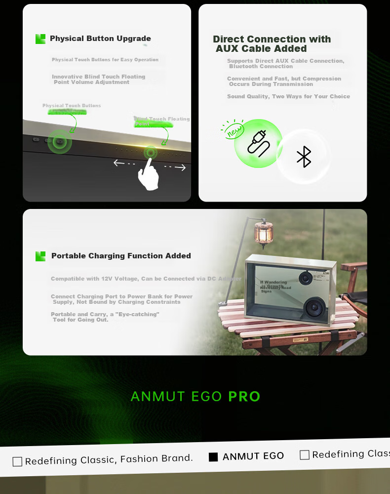 Anmut Floating Lyrics Subtitle Speaker EGO Third Generation Wireless Bluetooth Pillow Speaker, Desktop Transparent Internet-Famous Home Smart Speaker, White Noise Boyfriend Gift 6