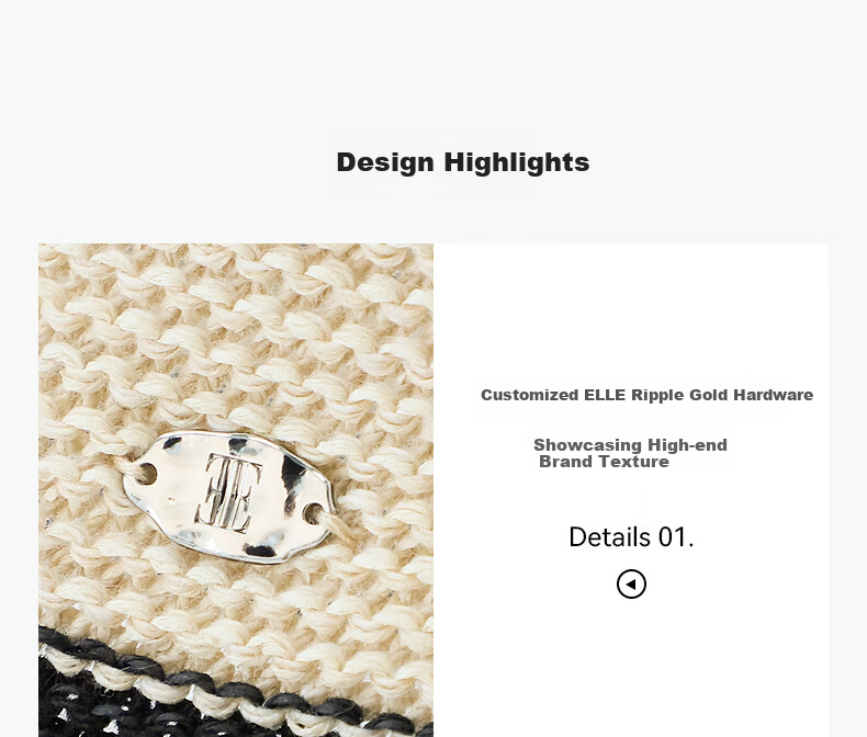 ELLE Straw Hat, Elegant Hollow Sun Protection Hat, Beach Sun Hat, Lyocell, Gift for Girlfriend 34