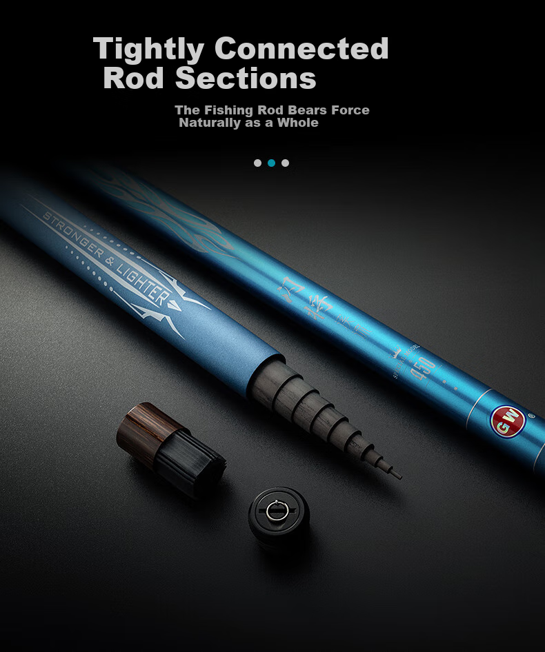 GW6.3-Meter Short Section Fishing Rod, Handheld Rod, Stream Fishing Pole, Beginner's Fishing Rod, Stream Rod, Fishing Tackle, Fishing Pole 9
