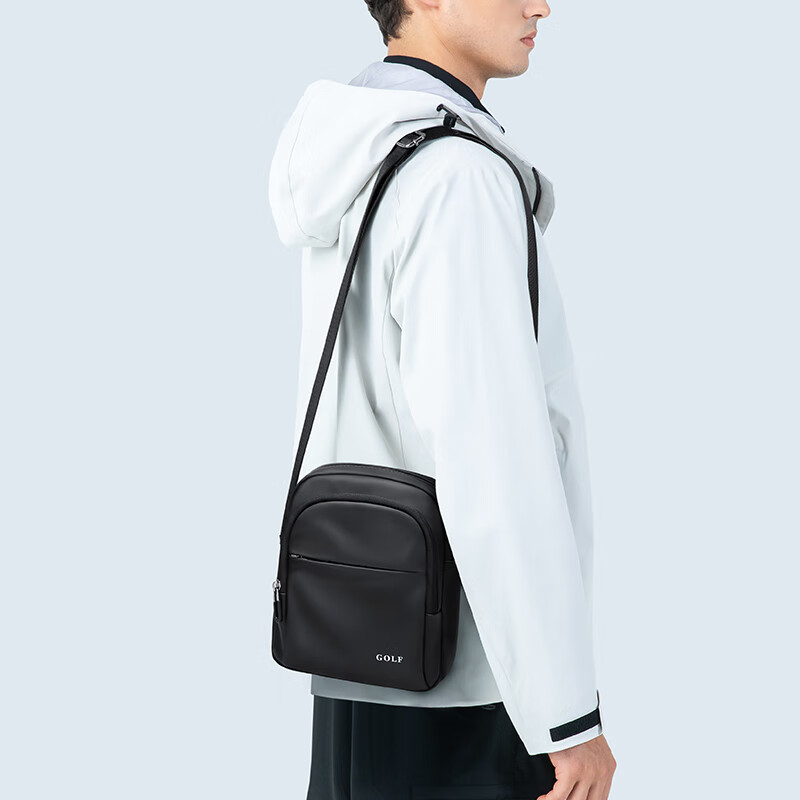 GOLF Shoulder Bag for Men, Casual Crossbody Bag, Lightweight Phone And IPad Bag, Water-Resistant Sports Bag, Commuter Small Backpack