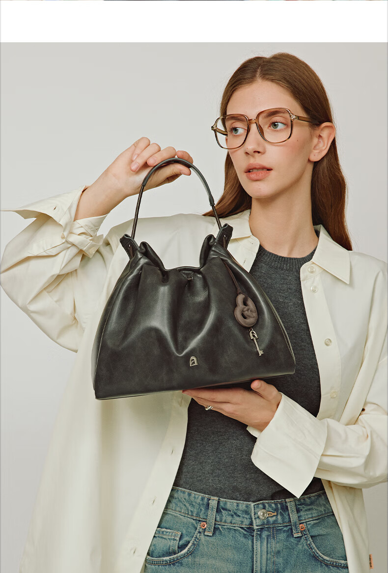 La Festin Top-Grain Leather Lucky Bag, 2026 New Commuter Women's Handbag, Tote Crossbody Hobo Bag, Birthday Gift for Wome 7