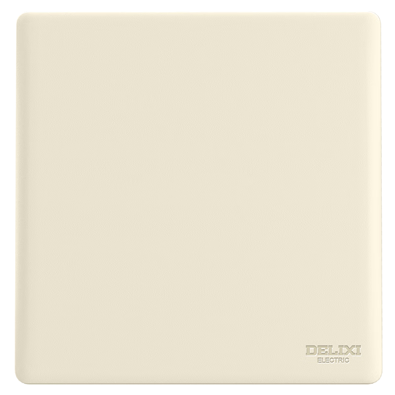 DELIXI CD806 Matte Frosted Cream Style Large Panel Single Switch Silver Osmanthus Yellow