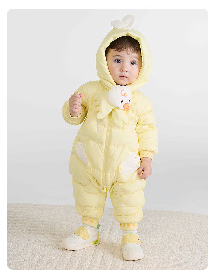 BALABALA Kids Baby Down Jumpsuit Winter Outwear Fashion [Mall Same Style] 200425120202 7