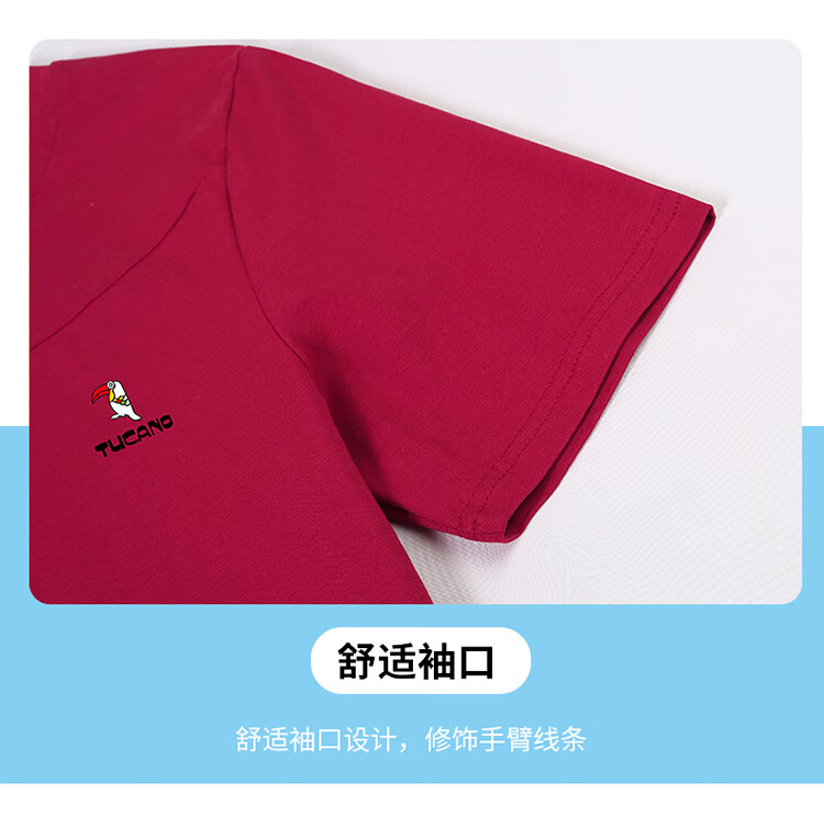 Woodpecker Pure Cotton Regular Shoulder Crew Neck Short Sleeve T-Shirt Women Printed Plus Size Elegant Mom Casual Slim Fit Top Purple M 4