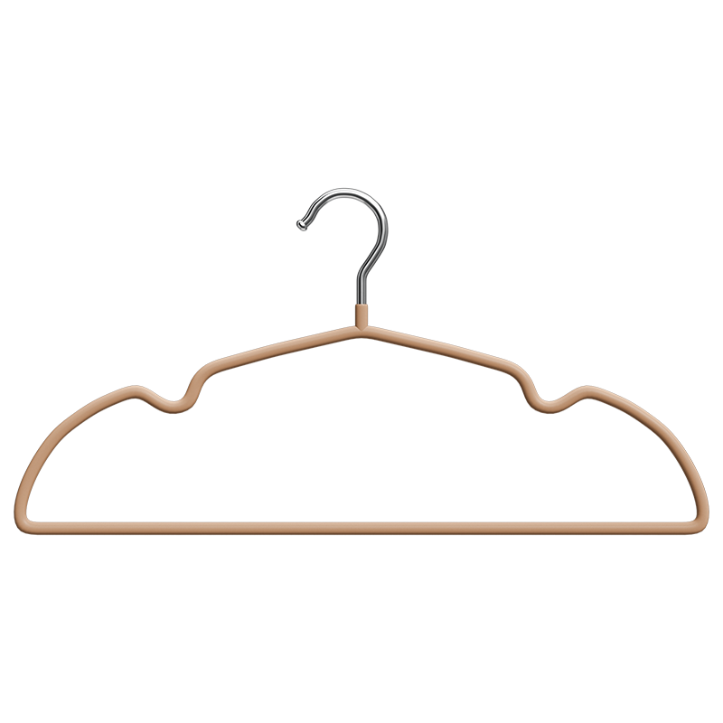 Baicaoyuan Non-Slip Matte Resin Clothes Hangers, Thickened and Widened, Adult Household Drying Hangers, Pack of 10