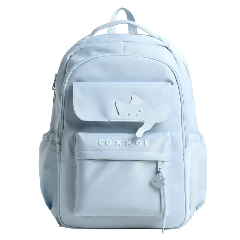 COW Backpack Large Capacity Schoolbag for Elementary to University Students Lightweight Commuter Blue
