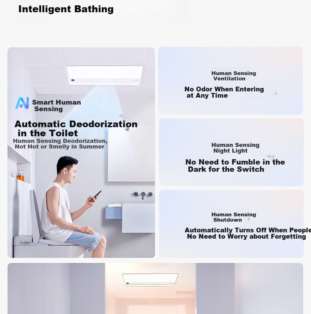AUPU [Consult Customer Service for Better Deals] Smart Series AI Human-Sensing Constant Temperature Deodorizing Warm Air S2-Air 5