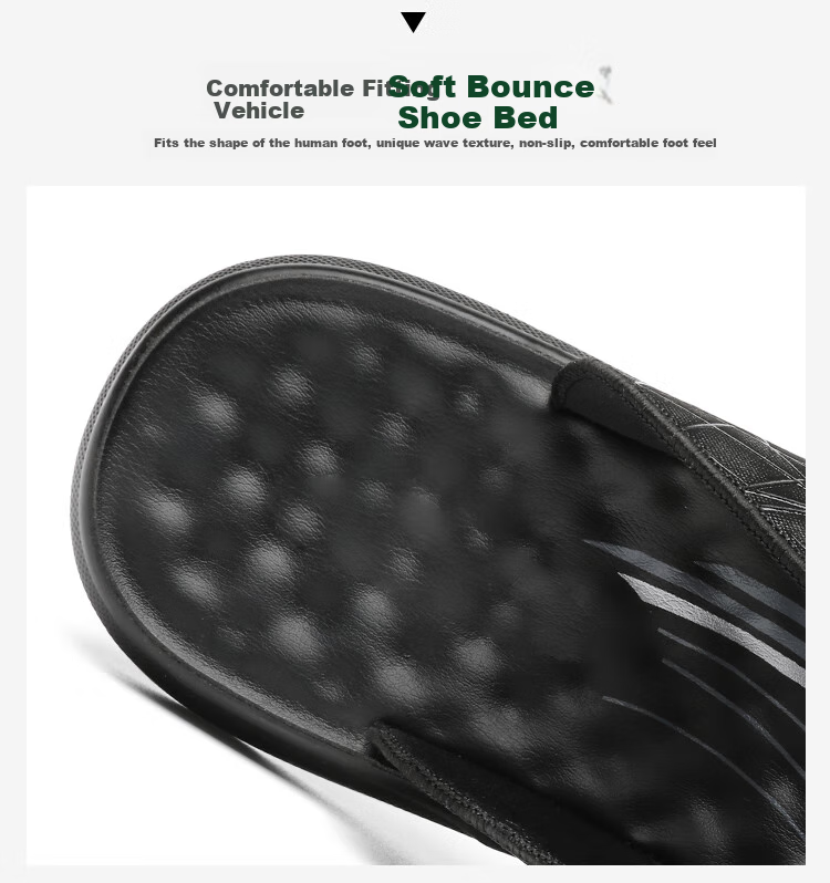 CARTELO Summer Breathable Slippers for Men, Durable Thong Sandals, Ice Silk Fabric Men's Sandals 9605 Black Size 42 7