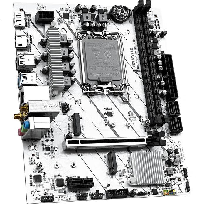 Материнская плата JGINYUE H610M-D PLUS WIFI DDR4 ARGB LGA 1700