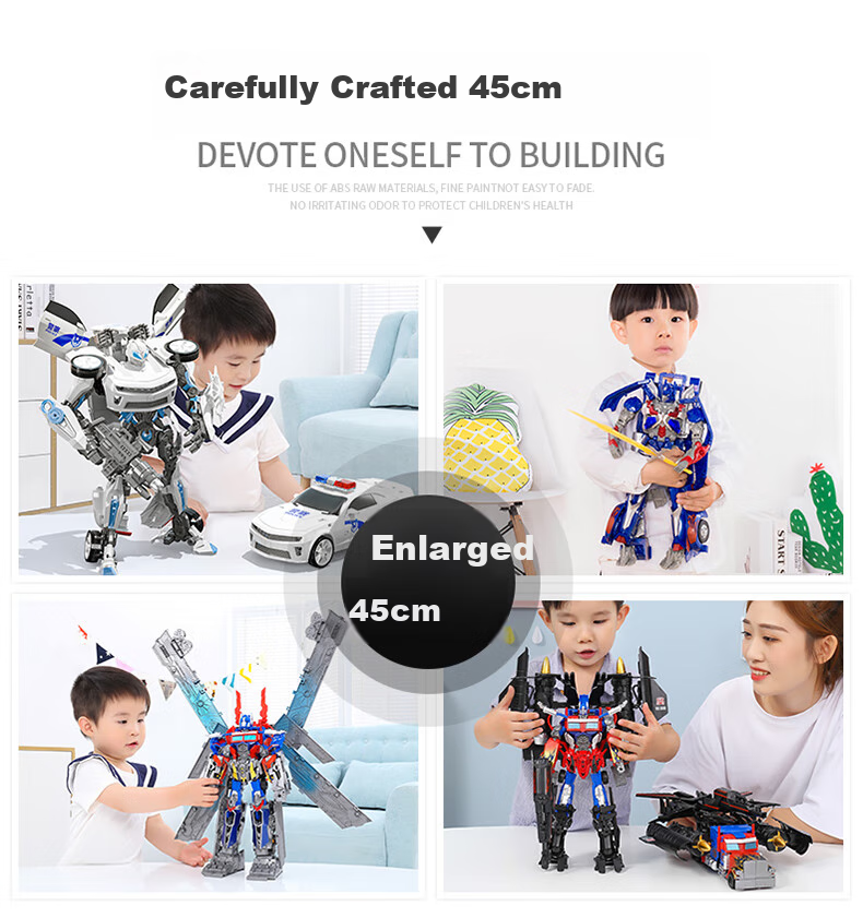 Tangmi TEMI Transforming Toy Robot, Transformers, Bumblebee, Darkwing, Car Man, Children's Birthday Gift for Boys 3
