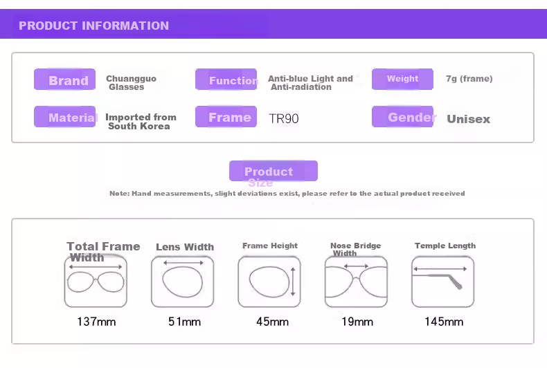Chuangguo Imported Reading Glasses for Women, Anti-Blue Light Radiation, High Definition, Super Brand, Bifocal, Auto-Focus, Genuine Product with Prescription Lenses 13