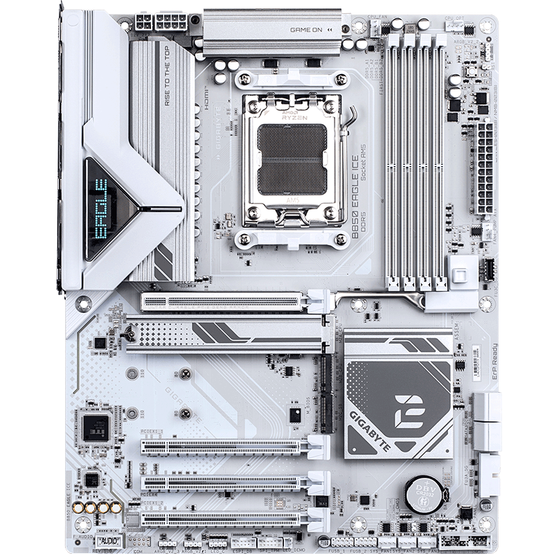 GIGABYTE Ice Eagle B850 EAGLE ICE Motherboard DDR5 Supports AMD CPU AM5 9700X 9950X 9900X 9600X