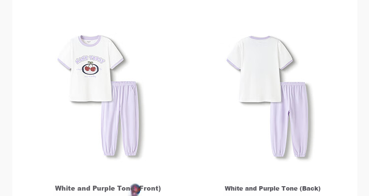 BALABALA Children's Clothing Short-Sleeve Set for Girls, Two-Piece Summer Outfit 2025, Quick-Dry Long Pants, Preppy Style 208225119009 12