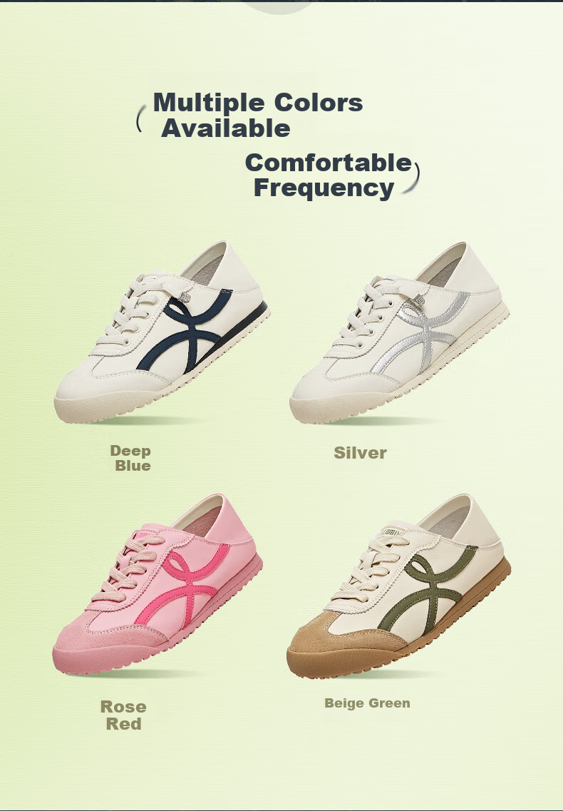 TEENMIX Women's Shoes, Flat Retro Training Sneakers, Versatile White Casual Shoes for Women, New Style 5
