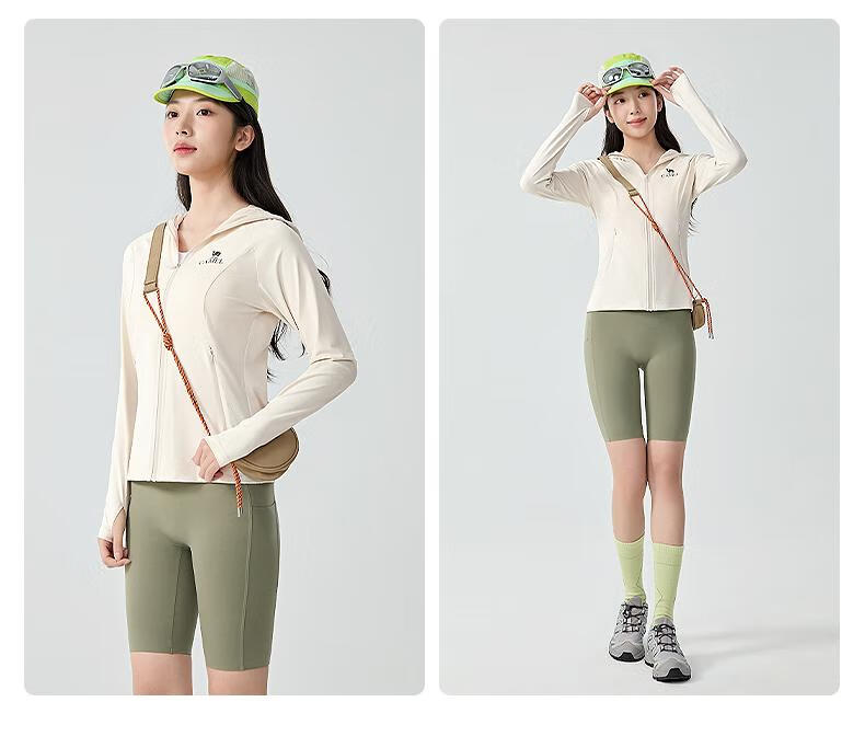 CAMEL Outdoor Sunscreen Jacket [Ice Extract Cool White Skin] Couple Style 2025 New UV Protection Cooling Original Yarn Sunscreen Clothing 29