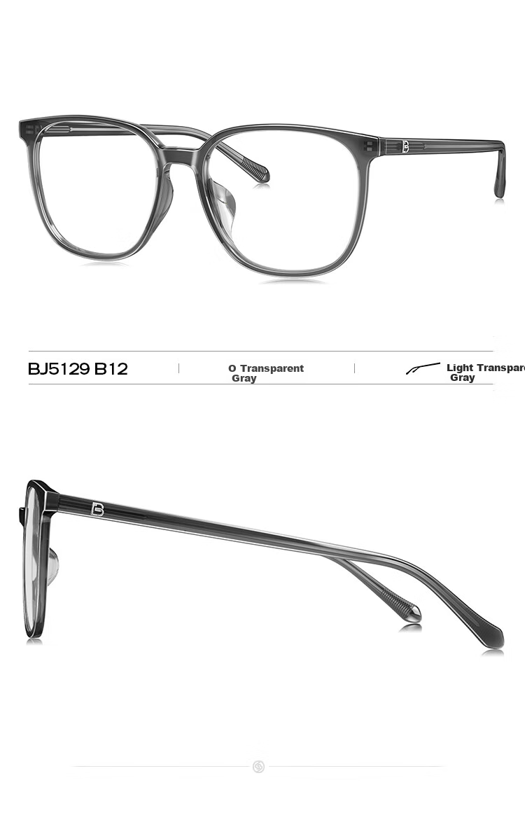BOLON Eyeglasses, Trendy Face-Slimming Large Frame Optical Myopia Glasses for Men And Women, Lightweight BJ5129B12 5