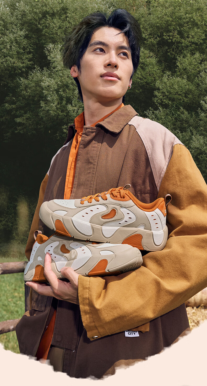 ERKE Men's Sports Shoes Casual Shoes Patchwork Classic Trendy "Pumpkin Shoes" Casual Shoes 51125301027 3