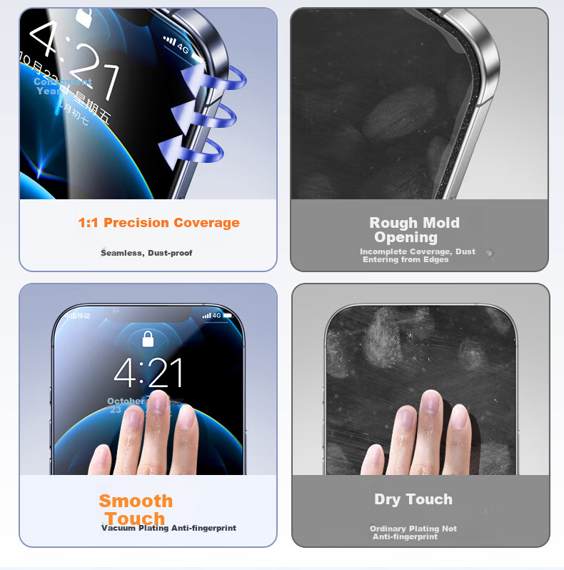 DIVI [Dust-Free Installation Screen Protector] for Apple IPhone 11/XR Tempered Glass Film, Full Screen HD Anti-Explosion Anti-Drop Anti-Fingerprint Smooth Touch Feel Dust-Free Installation 1 Piece 5