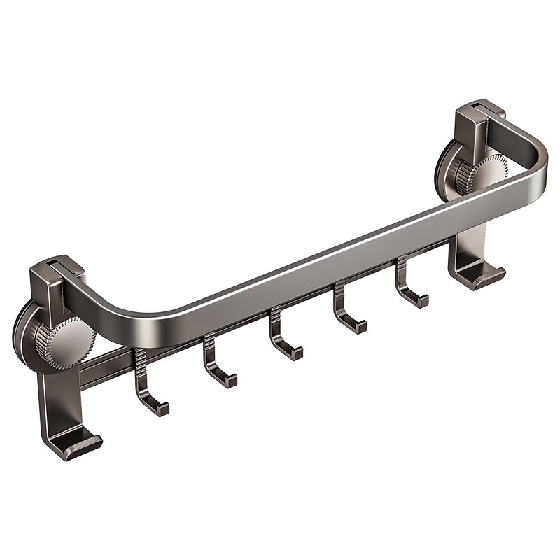 Taoshi Suction Cup Towel Rack Space Aluminum Bathroom Towel Bar 095XPMJG40