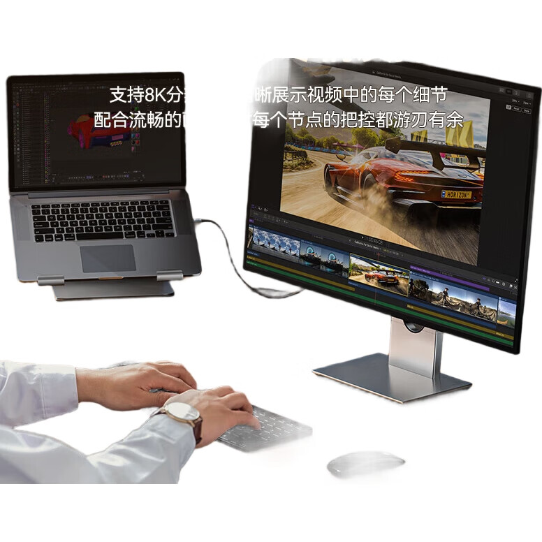 Кабель SAMZHE Type-C - DP 1.4, Thunderbolt 4/5, USB-C адаптер, 8K60/2K360Hz, 1.5 метра