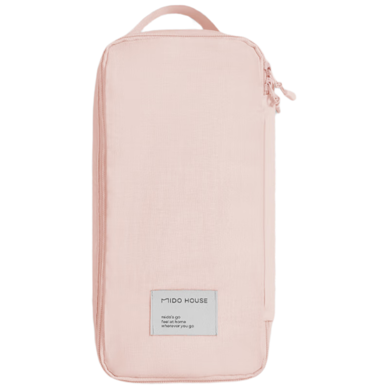 MIDO HOUSE Mingdu 60-Count Pure Cotton Hotel Sleeping Bag Liner, Portable Travel Bedding Cover, Peach Pink, 190*210