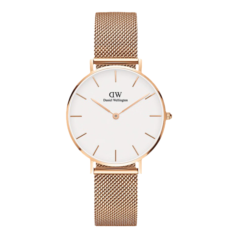 DanielWellington DW Ladies Watch, Light Luxury Gold-Plated Simple Quartz Wristwatch for Women, Birthday Gift for Girlfriend, DW163