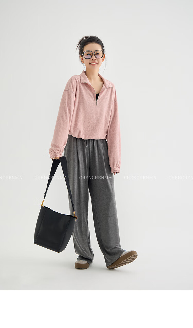 Chenchenma [Super Comfortable] Girls' Spring And Autumn Casual Straight-Leg Pants, Parent-Child Outfit, Children's Loose Floor-Length Trousers 25