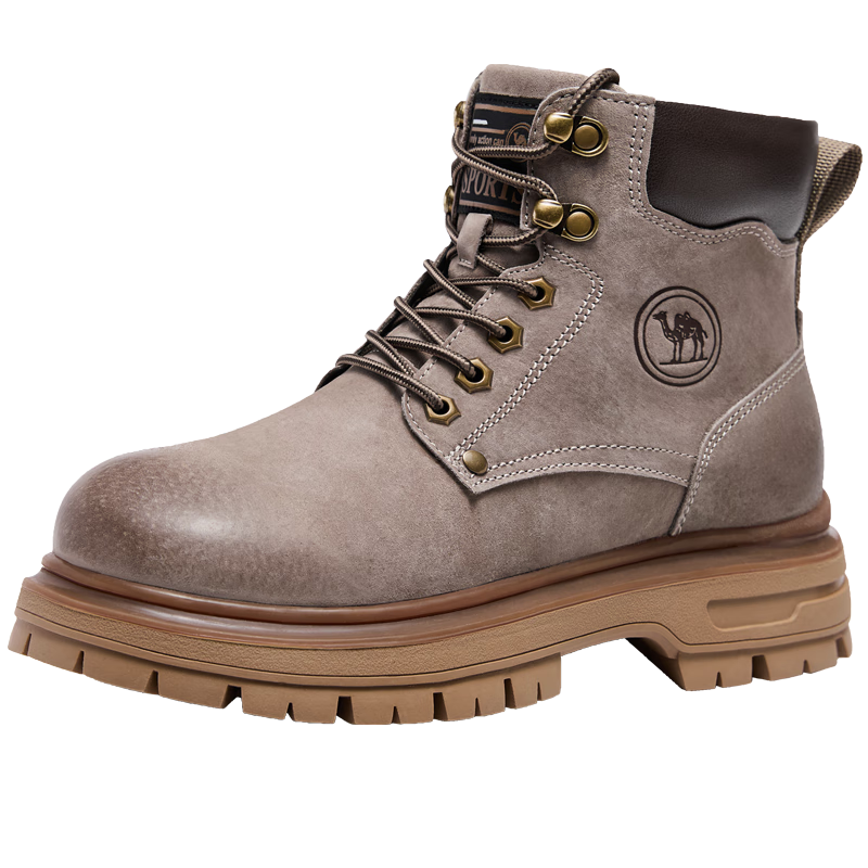 CAMEL Classic Outdoor Hiking Yellow Boots Women Martin Boots Outdoor Work Shoes P25W379009 Sand Color Size 39