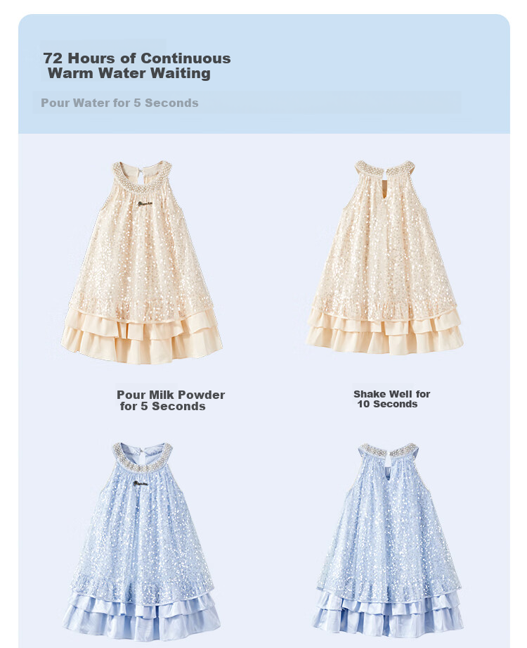 Disney Elsa Princess Dress, Girls' Summer Dress, New Style for 2026, Fashionable Children's Clothing, Baby Girl Summer Outfit 5