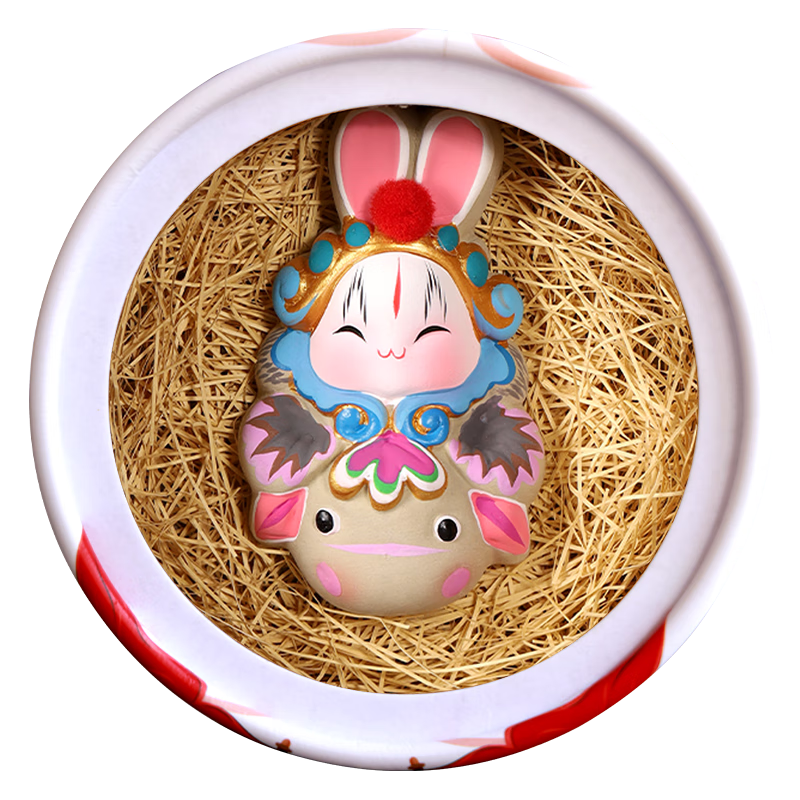 Jitu Workshop Beijing Good Luck Rabbit Er Ye Zodiac Desktop Ornament Office Decoration Souvenir Gift Specialty Handicraft