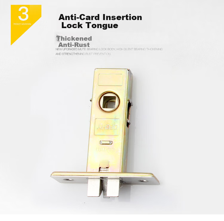 BLOSSOM Handle Lock, Interior Door Lock, Bedroom Wooden Door Lock, Brass Core Single Latch Door Lock, 5040-221 6