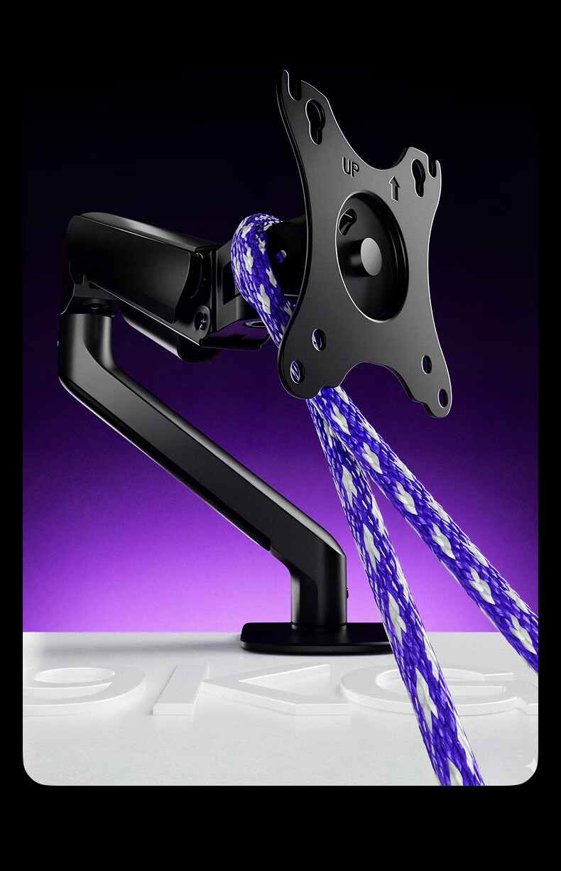 Brateck Beihu Monitor Stand Computer Desk Mount Inverted Display Arm Dormitory Floating Bracket 17-32 Inch E350pd Obsidian Black 15