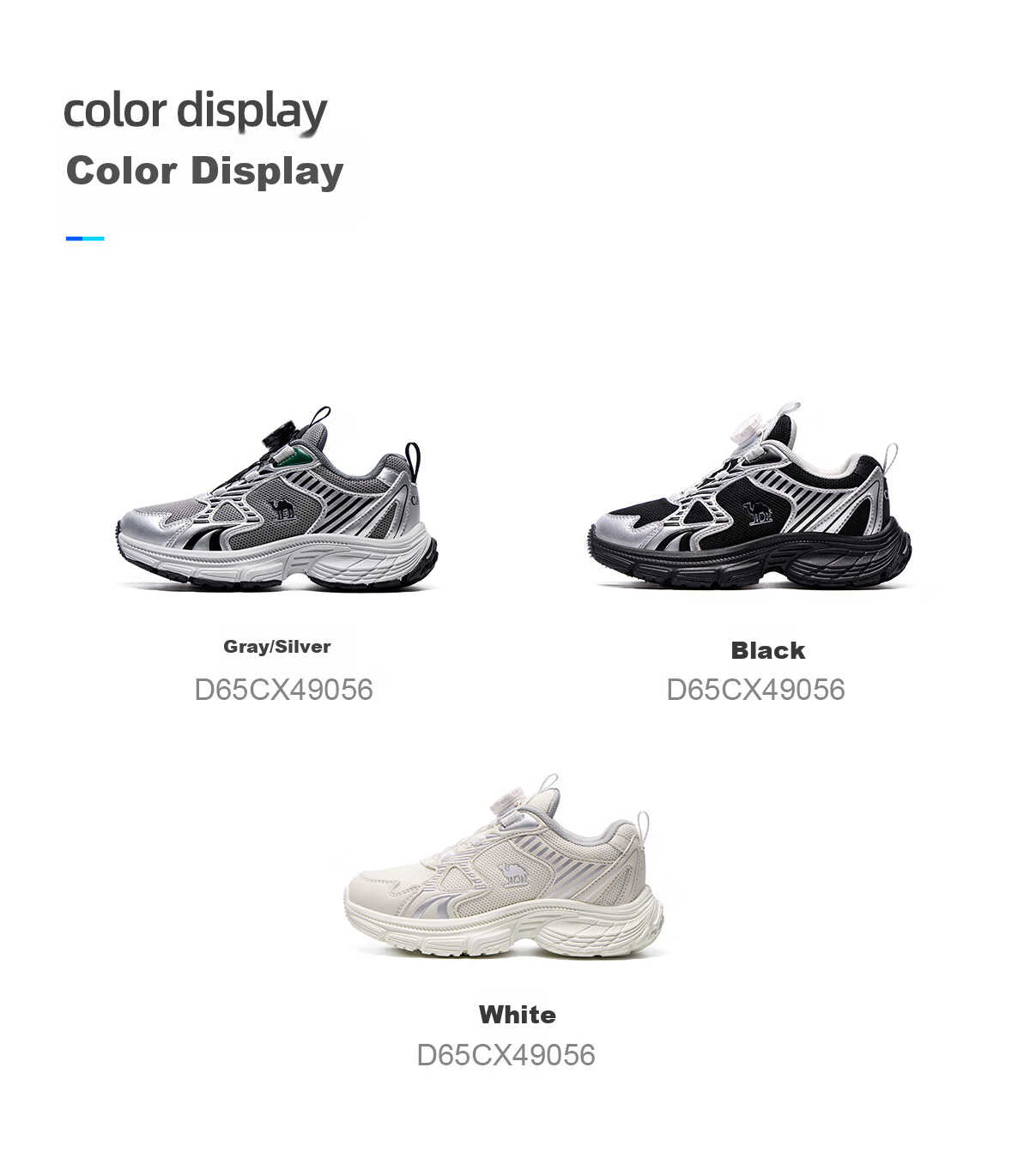 Camel [Xingyue] Kids Sports Shoes Outdoor Casual Running Shoes Breathable Mesh Non-slip Boys Girls Children 10