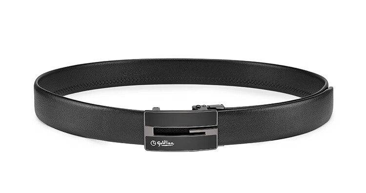 Goldlion Men's Leather Belt, Fashionable Automatic Buckle Waistband Gift Box, Birthday Present 3