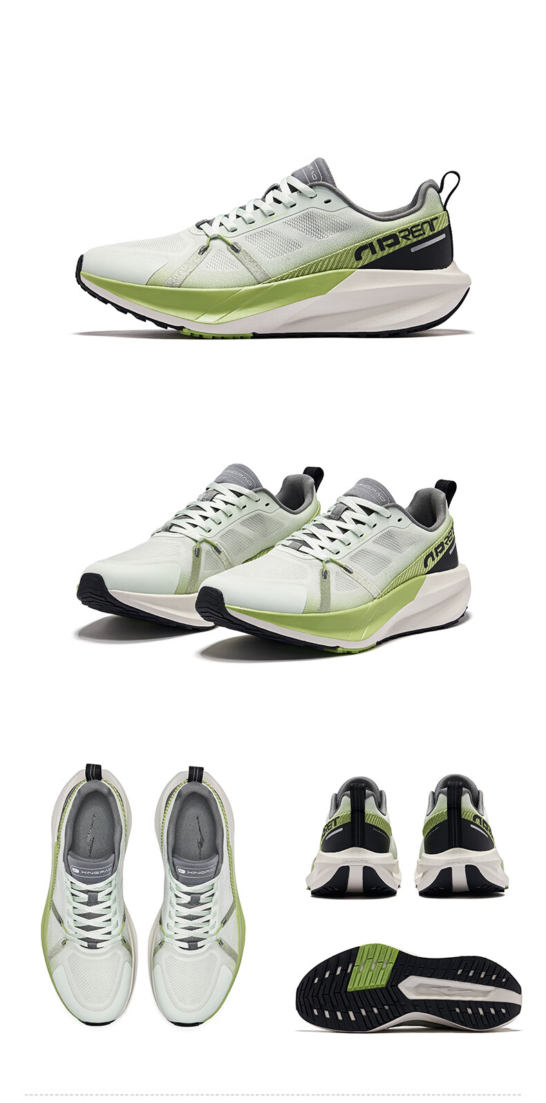 ERKE Running Shoes, Men's Sneakers, Soft Cushioning, Shock-Absorbing, Men's Style Running Shoes, Non-Slip, Wear-Resistant, for Running 21
