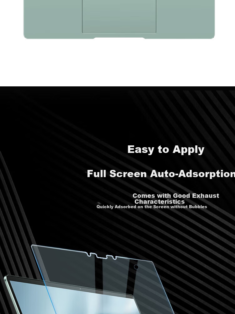 ESCASE Screen Protector for Huawei MateBook D16/D16SE Version, Suitable for 2022/2023/2024 Models of 16-Inch Laptops, HD Clear Protective Film, Easy to Apply, Scratch-Resistant, No White Border 6