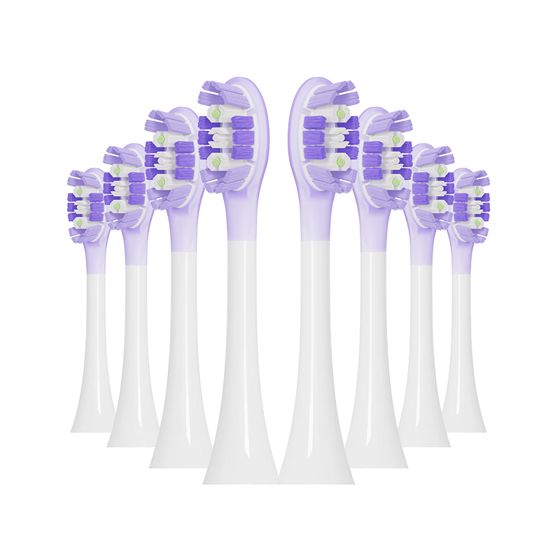 Donailun Compatible Xiaomi (MI) Shock Absorption Cleaning Electric Toothbrush Heads for MES610/MES609 Sonic Vibration Electric Toothbrush 8-Pack