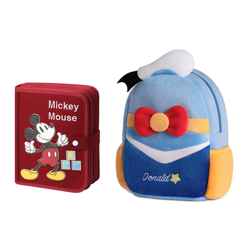Disney Montessori Early Education Baby Cloth Book Infant Toy Luxury Book Newborn Gift Box First Birthday New Year Gift
