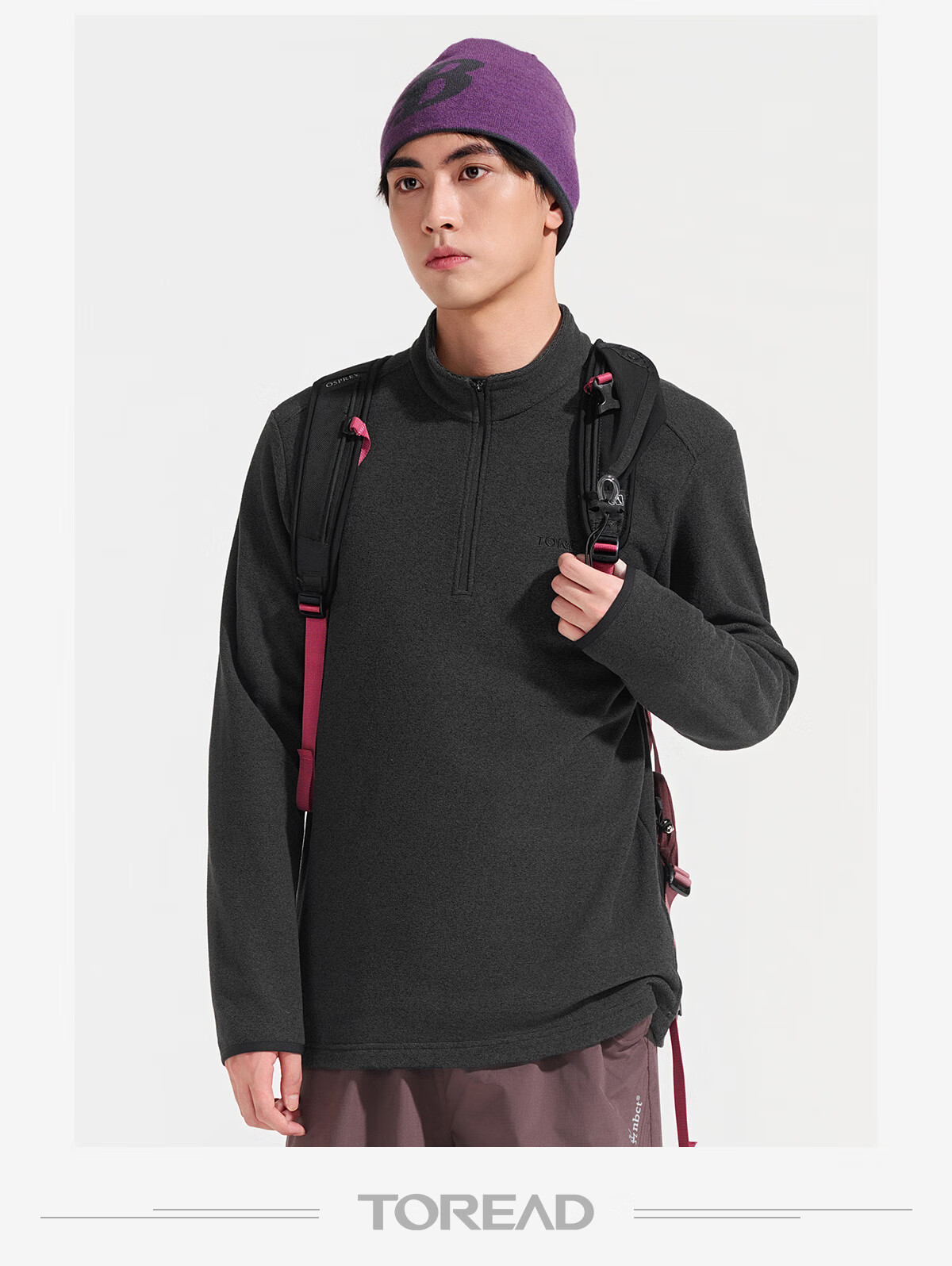 TOREAD Men's Lightweight Pullover Fleece Jacket Autumn Winter 2025 TACCCN91850 1
