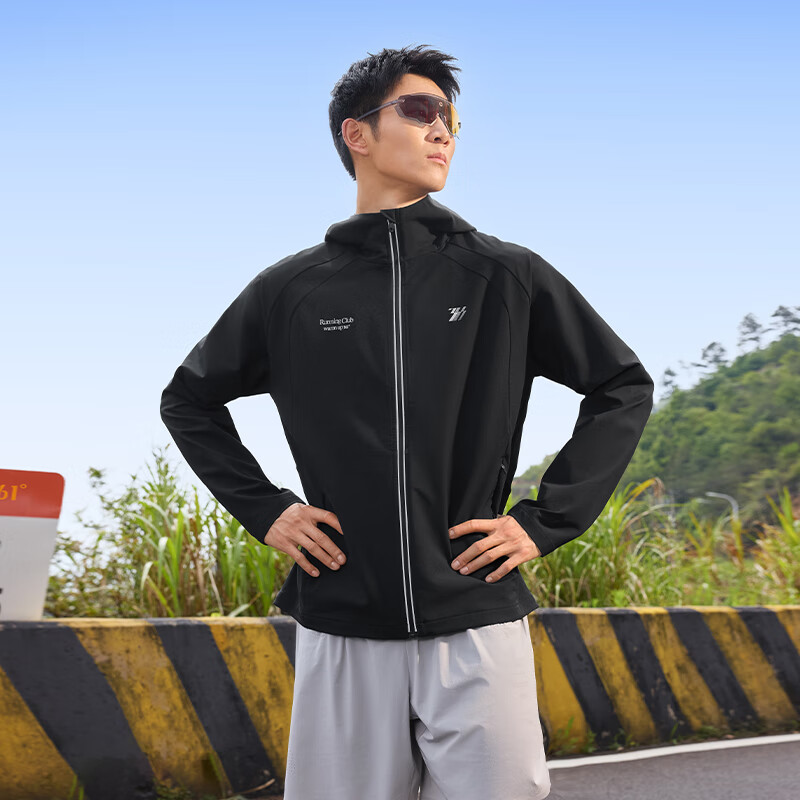 361° Men's Autumn Rainproof Water-Repellent Sports Casual Outdoor Running Jacket Windbreaker 652532605-4