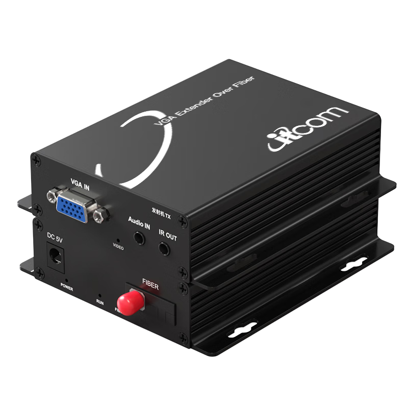 Itcom Edicon VGA HD Video Fiber Optic Transmitter VGA Fiber Extender + Independent Audio VGA to Fiber Transceiver Signal Amplifier Pair IT168-VGA-AI/FC
