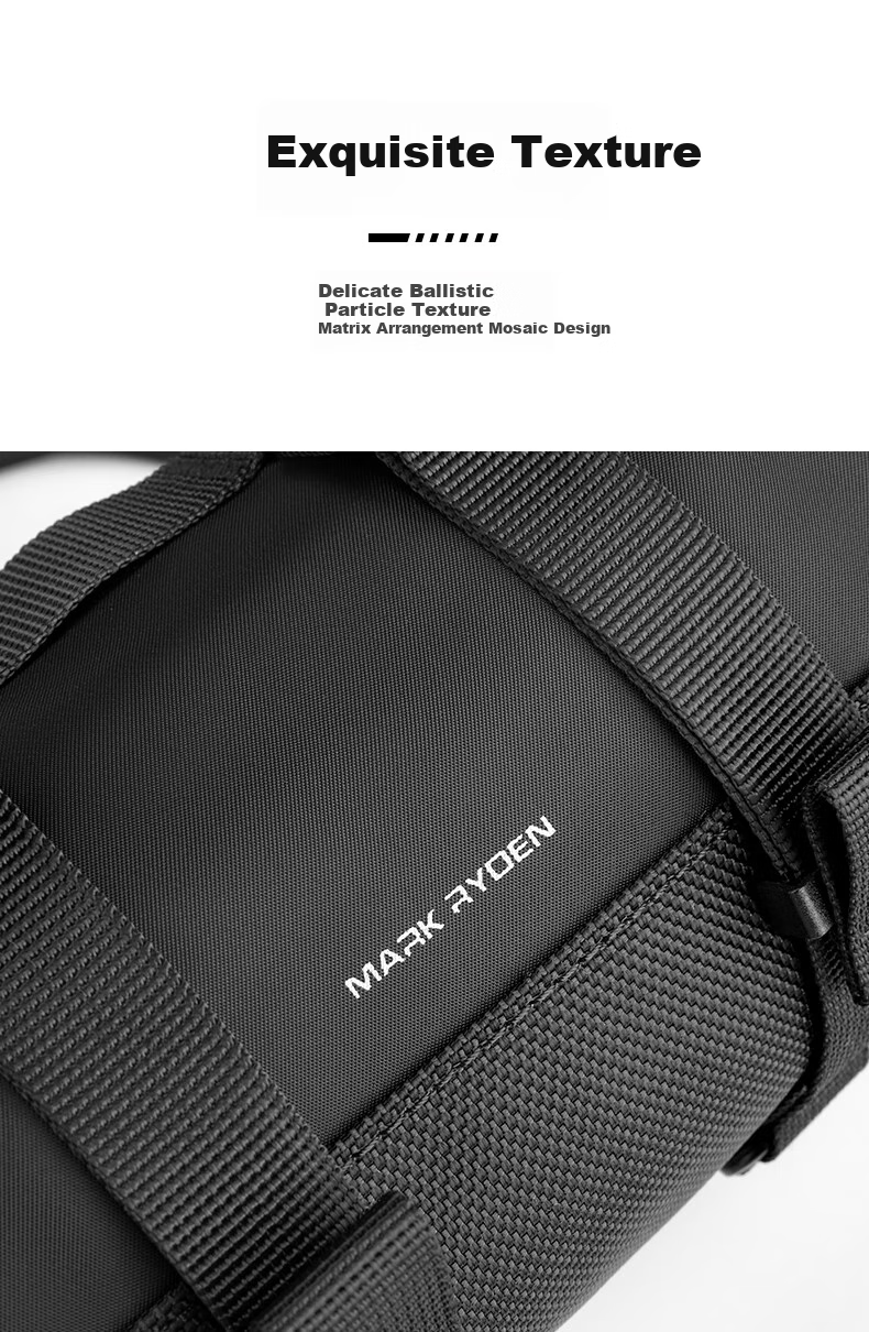 MARK RYDEN Shoulder Bag Crossbody Bag Sports Cylinder Small Bag for Men And Women, Outdoor Cycling Mini Backpack with Detachable Shoulder Strap 10