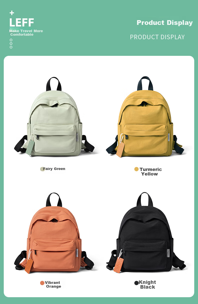 Laifu Outdoor Hat Brim Bag, Women's Casual Canvas Backpack for College Students, 11-Inch Fashionable Versatile Shoulder Bag 16
