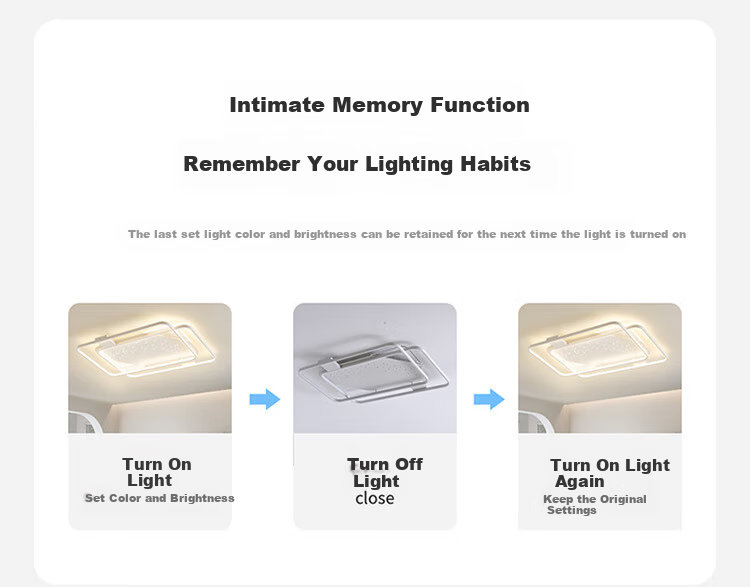 NVC Ceiling Light, Living Room Main Light, Smart LED Lighting, Nordic Modern High CRI Lighting Fixture - Baixingyu Round Lamp 16