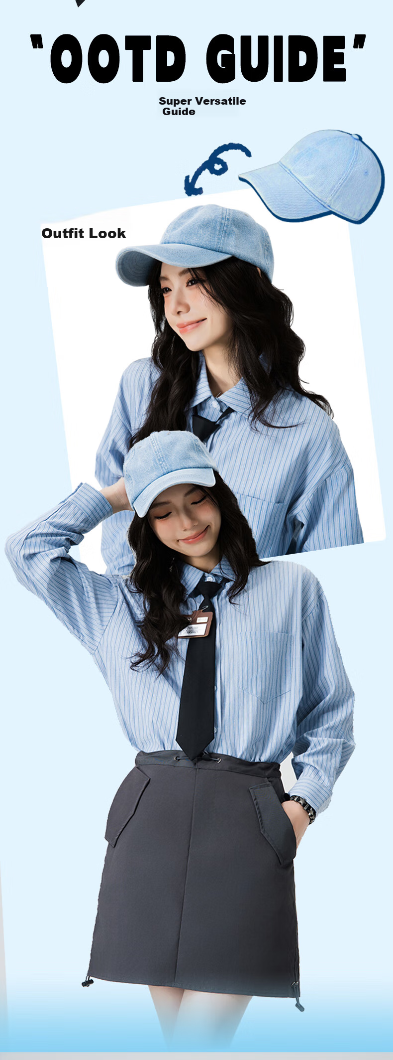 MMOPTOP Washable Baseball Cap for Men And Women with Wide Brim, Face-Slimming Effect, Large Size Hat for Sun Protectio 2